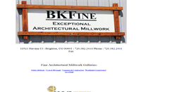 Desktop Screenshot of bkfine.com